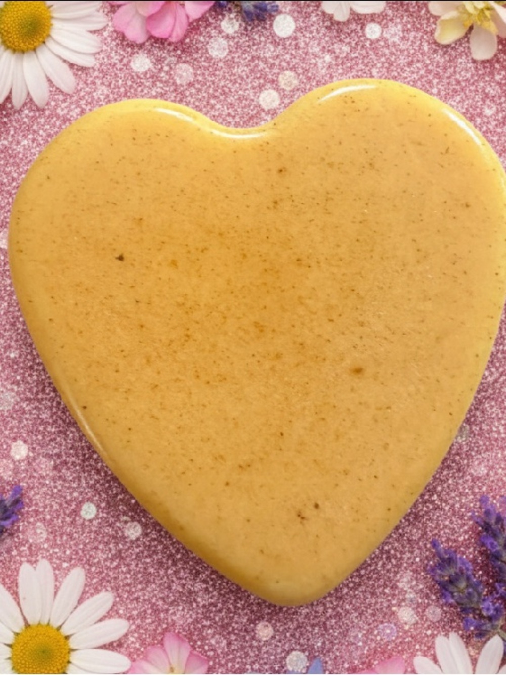 Botanical Turmeric Heart Handmade Herbal Soap Bar